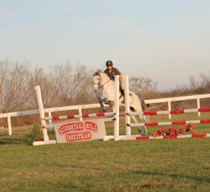 BEHS horse Napoleon with his adopter Hilary.